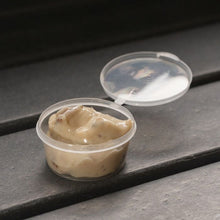 Load image into Gallery viewer, 1oz Round Hinged Sauce Plastic Containers (Pack of 50pcs)