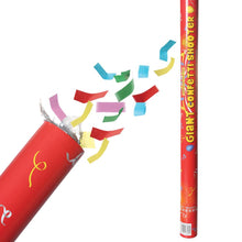 Load image into Gallery viewer, 2 x 80cm Multicolour Paper Confetti Cannon Shooters