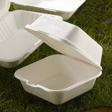 Load image into Gallery viewer, 5.5" Bagasse Burger Box (Pack of 50)