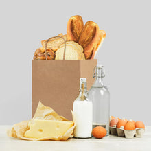 Load image into Gallery viewer, WHOLESALE Pack of 12 x Brown Paper Bags for Gifts, Food & Sweets, Strong Carrier Bags with Twisted Handles for Kid Parties, Weddings, 27x21x11cm