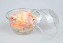 Load image into Gallery viewer, 6oz Clear Reusable Ice Cream Tubs with Domed Lids No Hole (Case of 1000pcs)