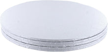 Load image into Gallery viewer, 8" Round White Masonite 4mm Cake Boards Thin (Pack of 5)