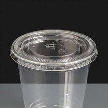 Load image into Gallery viewer, 15oz/440ml Reusable Smoothie Cups with Straw Slot Flat Lids (Set of 50)