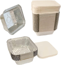 Load image into Gallery viewer, No.2 Foil Containers with Lids Bulk Pack (Pack of 120)