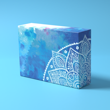 Load image into Gallery viewer, 7" x 5" x 2" Rectangular Blue Ocean Mithai (Indian Sweet) Box