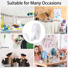 Load image into Gallery viewer, 25mm (1") x 50metres Roll of White Single Satin Ribbon