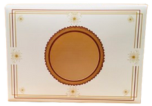 Load image into Gallery viewer, 7" x 5" x 2" Rectangular White Window Mithai (Indian Sweet) Box