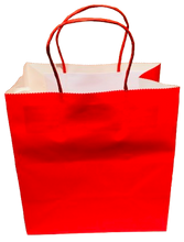 Load image into Gallery viewer, Red Paper Bags 21x20x12cm (Pack of 12)