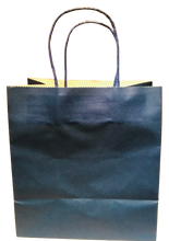 Load image into Gallery viewer, Dark Blue Paper Bags 21x20x12cm (Pack of 12)