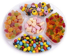 Load image into Gallery viewer, 16" Clear 7-Sectional Plastic Compartment Platter Tray