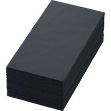Load image into Gallery viewer, 40cm 2-ply 8-fold Black Dinner Napkins (Pack of 125)