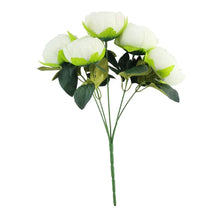 Load image into Gallery viewer, Arundel Peony Bunch Ivory (5 Heads) 8cm diameter