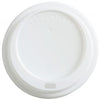 White Domed Sip Thru Lids to Fit 10oz to 20oz Hot Drink Cups