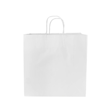 Load image into Gallery viewer, SOS Extra-Large White Twisted Handle Paper Bags (Case of 250)