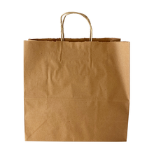 Load image into Gallery viewer, SOS Extra-Large Pure Kraft Twisted Handle Paper Bags (Case of 250)