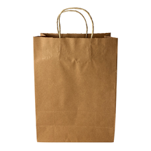 Load image into Gallery viewer, SOS Large Pure Kraft Twisted Handle Paper Bags (Case of 250)