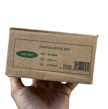 Load image into Gallery viewer, 25mm x 25mm Easy Grip Seal Clear Bags (Box of 1000 apx.)