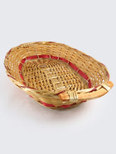Load image into Gallery viewer, Red Two Tone Oval Tray Basket (L55cm)