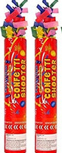 Load image into Gallery viewer, 2 x 80cm Multicolour Paper Confetti Cannon Shooters