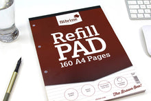 Load image into Gallery viewer, A4 Refill Pad 160 Pages Ruled Feint A4RPF