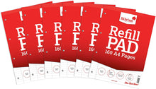 Load image into Gallery viewer, A4 Refill Pad 160 Pages Ruled Feint & Margin Lined A4RPFM