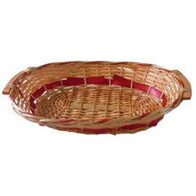 Load image into Gallery viewer, Red Two Tone Oval Tray Basket (L55cm)