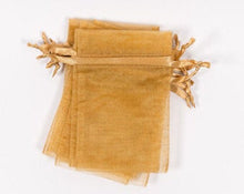 Load image into Gallery viewer, 4" x 5" Caramel Organza Favour Bags (Pack of 10)