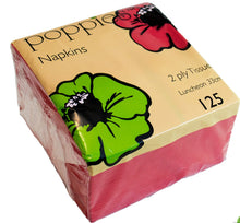 Load image into Gallery viewer, 33cm 2-ply Red Luncheon Napkins (Pack of 125)