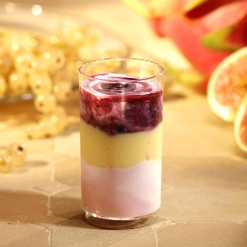 30/50x Round Plastic Transparent Disposable Dessert Cups Reusable