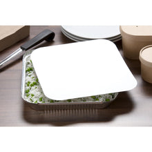 Load image into Gallery viewer, 9" Square Foil Containers with Lids 230x230x50mm (Pack of 5)
