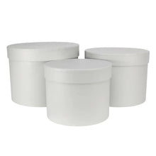 Load image into Gallery viewer, Grey Round Hat Box (Set of 3 boxes)
