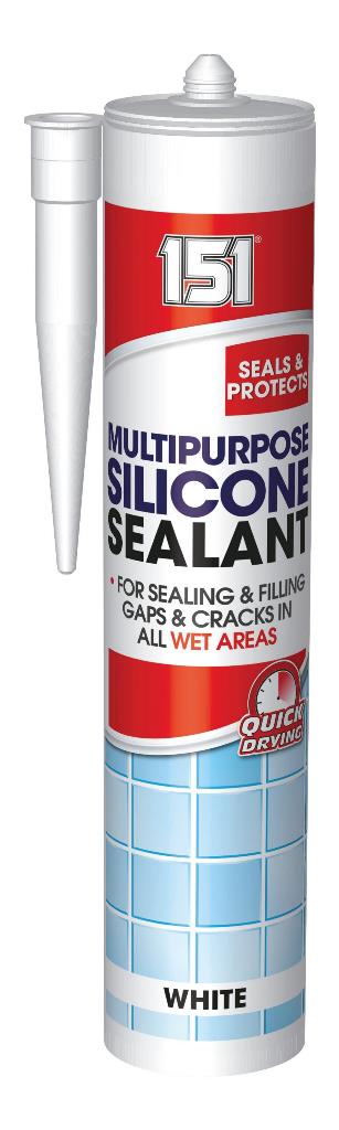 Multi Purpose White Silicone Sealant 280ml Cartridge