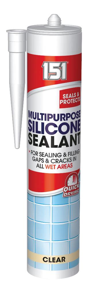 Multi Purpose Clear Silicone Sealant 280ml Cartridge