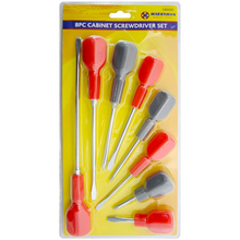 Load image into Gallery viewer, 8piece Cabinet Screwdriver Set
