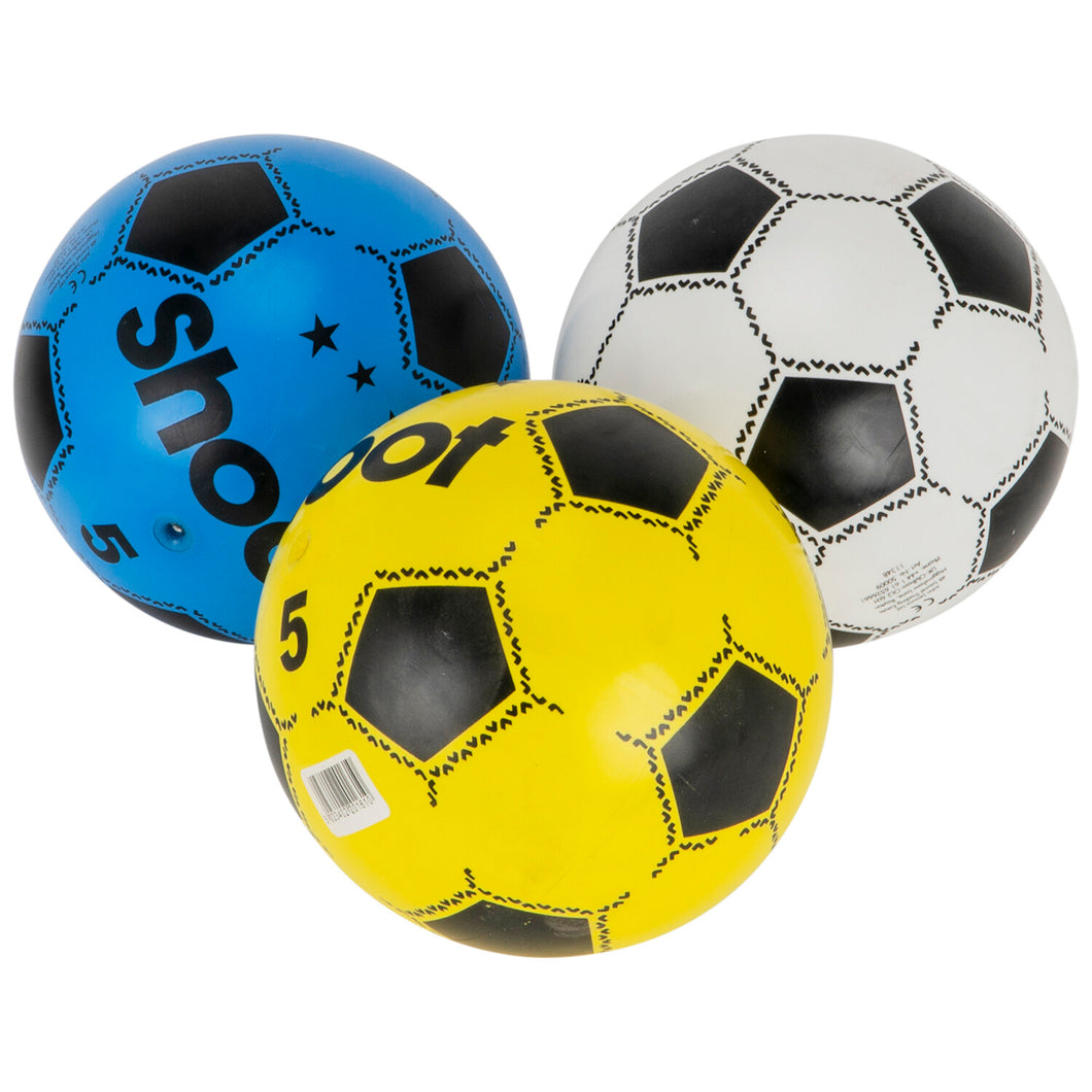 Size 5 PVC Shoot (Not Inflated) Footballs (Pack of 12)