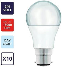 Load image into Gallery viewer, 10 x LED Standard Screw Cap E27 Daylight Bulbs 5W=40W

