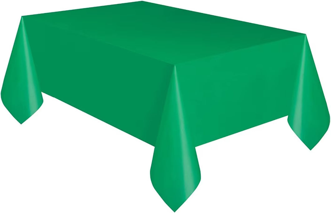 Plastic Rectangle Green Table Cover 54