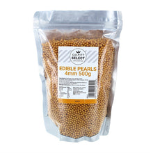 Load image into Gallery viewer, Edible Pearls 4mm - Gold 500g
