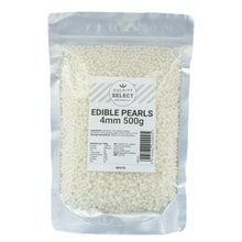Load image into Gallery viewer, Edible Pearls 4mm - White 500g
