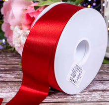 Load image into Gallery viewer, Super Red 2&quot; Satin Ribbon (50mtrs roll)
