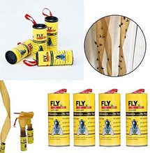 Load image into Gallery viewer, Pesticide Free Fly Paper (Pack of 4), Sticky Fly Catchers Set for Indoor or Outdoor use BULKBUY
