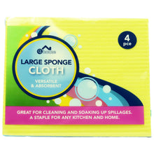 Load image into Gallery viewer, 40 x Large Sponge Cloths Asstd Cols (10 Packs of 4)
