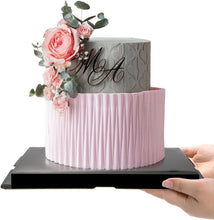 Load image into Gallery viewer, 10" x 10" x 9" Clear Gift Box Black Square Base (Flat packed)
