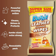 Load image into Gallery viewer, DUZZIT Leather Cleaning Wipes (Pack of 50)
