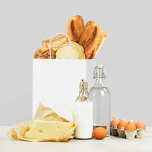 Load image into Gallery viewer, WHOLESALE Pack of 12 x White Paper Bags for Gifts, Food &amp; Sweets, Strong Carrier Bags with Twisted Handles for Kid Parties, Weddings, 27x21x11cm

