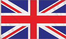 Load image into Gallery viewer, Union Jack Polyester Cloth Large Flag (5ft x 3ft) with 2 Brass Eyelets
