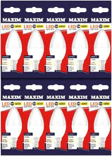 Load image into Gallery viewer, 10 x LED Candle Bulbs Cool White 7.5W/60W Small Edison Screw
