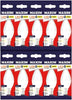10 x LED Candle Bulbs Cool White 7.5W/60W Small Edison Screw