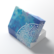 Load image into Gallery viewer, 7&quot; x 5&quot; x 2&quot; Rectangular Blue Ocean Mithai (Indian Sweet) Box
