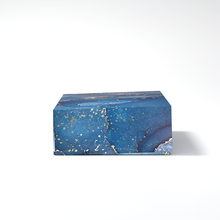 Load image into Gallery viewer, 7&quot; x 5&quot; x 2&quot; Rectangular Blue Marble Print Effect Mithai (Indian Sweet) Box
